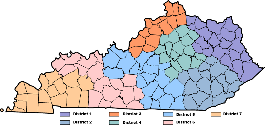KY map